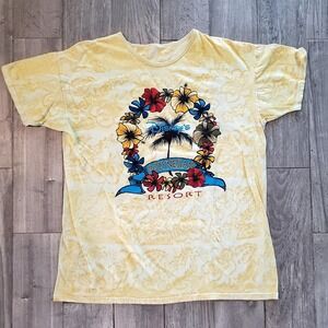 Disney Polynesian Resort Yellow Tshirt Tropical XXL Disney World Orlando